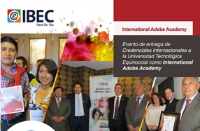Universidad Tecnológica Equinoccial (UTE) es acreditada como un International Adobe Academy by IBEC