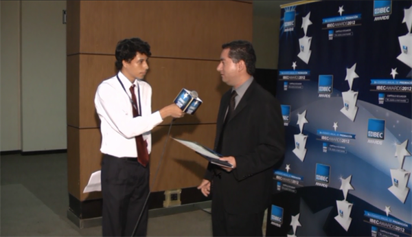 Entrevista al Ing. Israel Páez, galardonado como Mejor Coordinador del Centro IAA  en IBEC Awards 2012