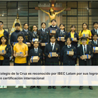 Colegio de la Cruz es reconocido por IBEC Latam por sus logros en certificación internacional